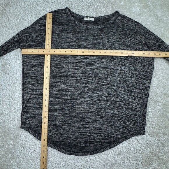 SOLD Hudson Long Sleeve Top Marled Black - Picture 7 of 9